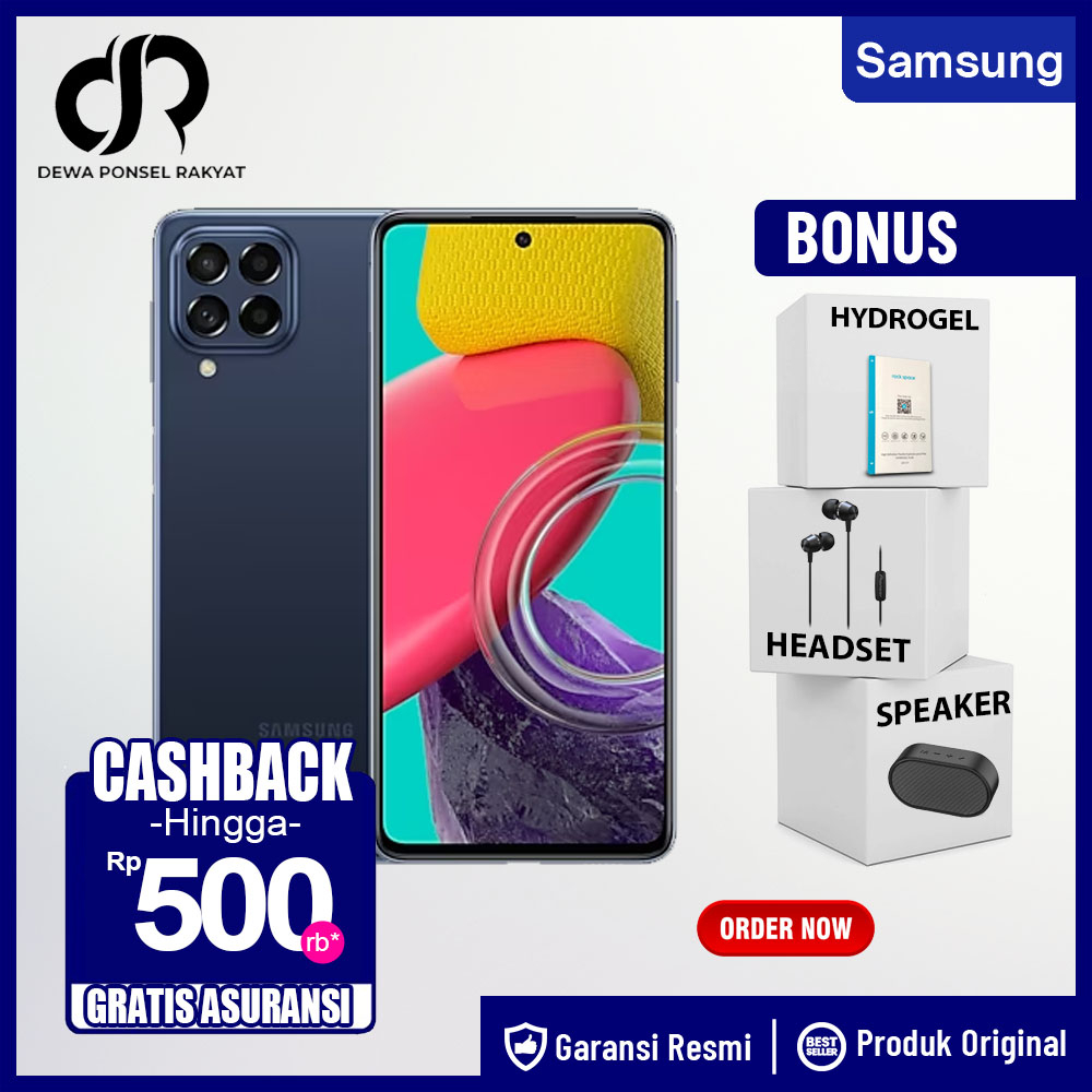 Samsung Galaxy M53 5g 8/256GB Garansi Resmi SEIN Not Samsung M32 M33