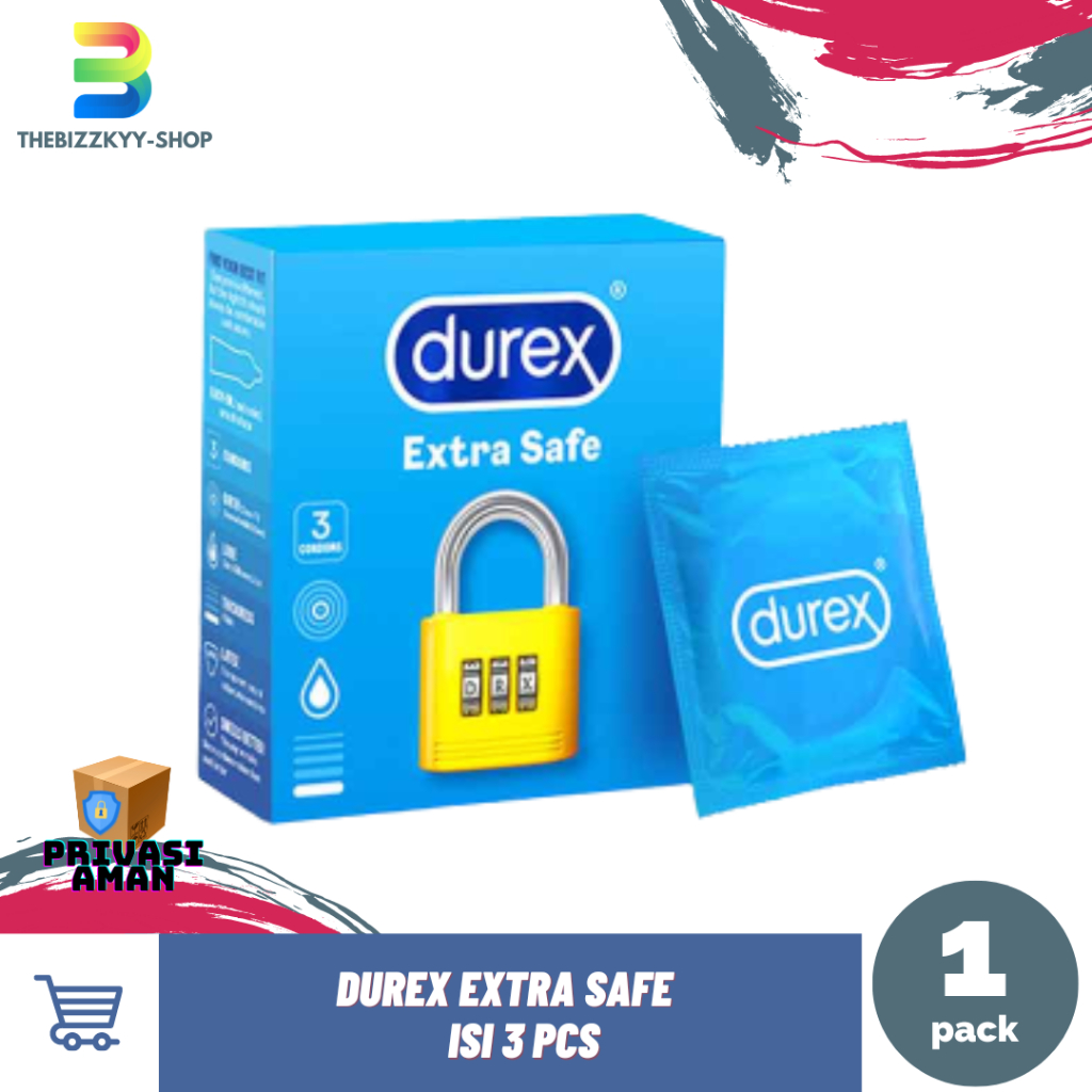 Durex Extra Safe (Isi 3) - Kondom Tebal