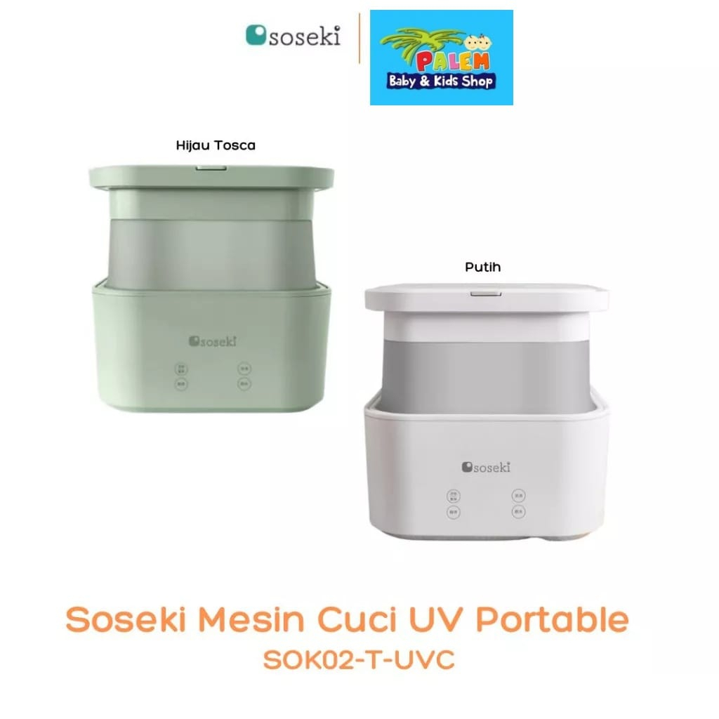 SOSEKI Mesin Cuci Portable Lipat UV SOK02-T-UVC