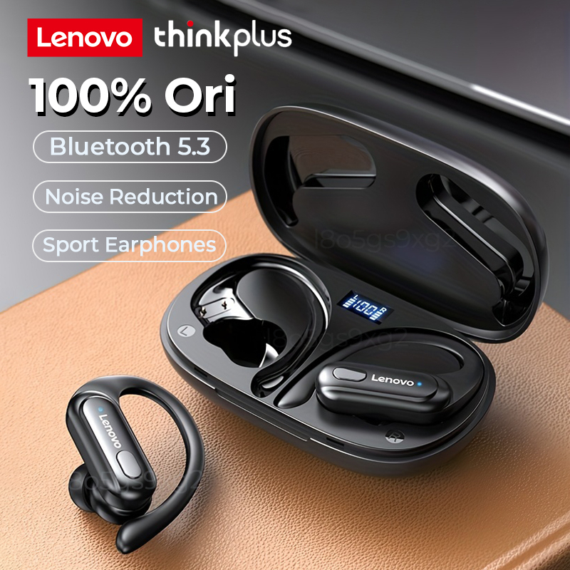 Thinkplus Lenovo XT60 TWS Wireless Headset Bluetooth 5.3 Waterproof Sports Earphone Noise Reduction with Mic Earbuds