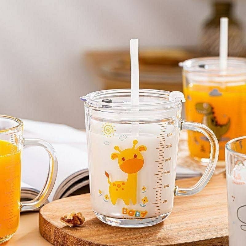 Gelas Karakter Anak Lucu / Gelas Lucu / Gelas Anak / Gelas Sedotan