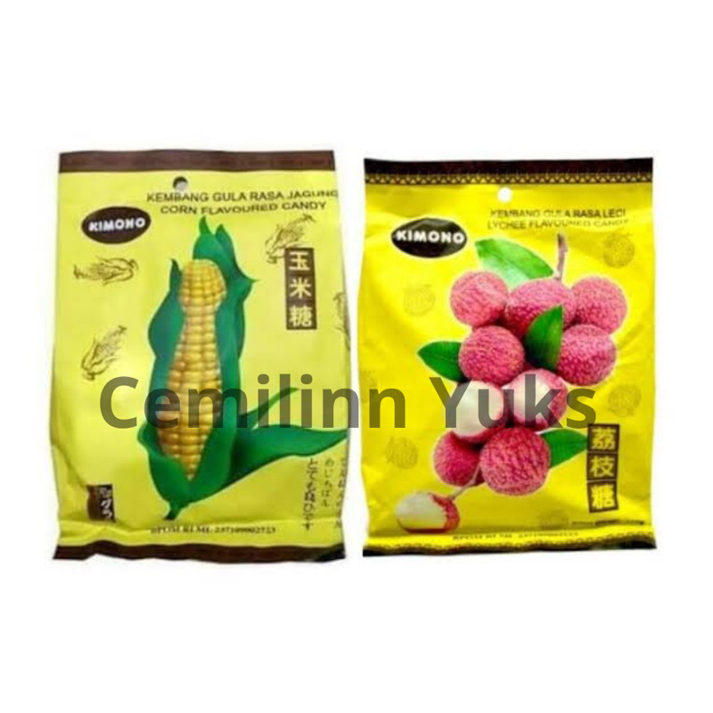 

Kimono Lychee Flavoured Candy Corn Candy Permen Rasa Leci Rasa Jagung