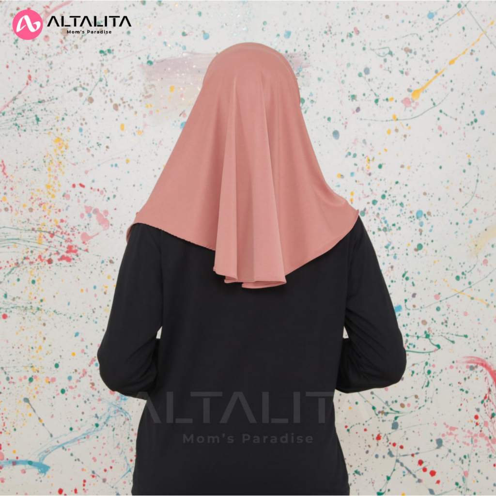 Altalita - Kerudung Instan Qiara Penguin Jersey Premium Jilbab Bergo Sporty Menutup Dada Hijab Instant Ukuran S Cocok Untuk Sekolah Olahraga Volly Futsal Senam dan Sehari-Hari