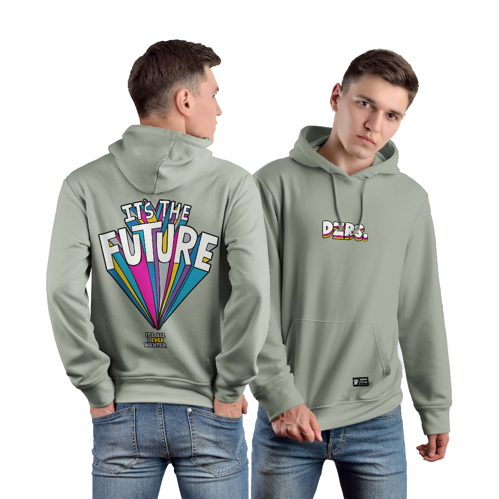 DEZIROSE - Hoodie It's The Future Sweater Hodie Pria &amp; Wanita Distro Fleece Tebal Size M-XXL