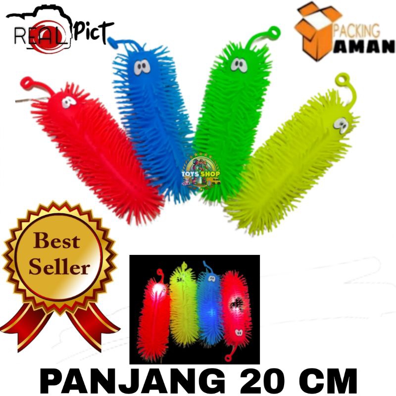 COD PROMO Mainan Anak bola lampu karet bentuk ubur ubur Panjang / Yoyo ubur lampu