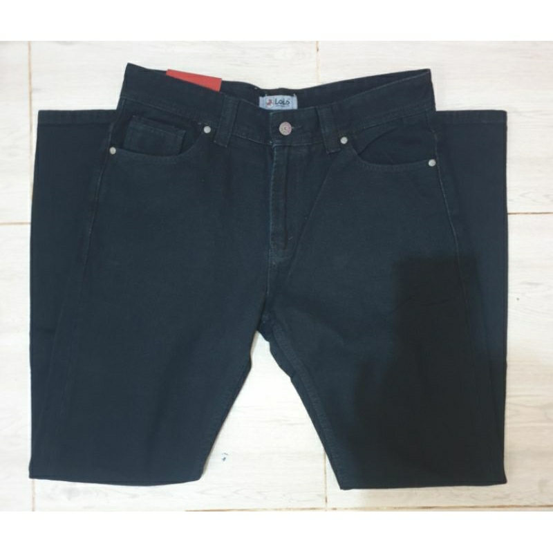 CELANA JEANS HITAM LOIS ORIGINAL CSL484BK