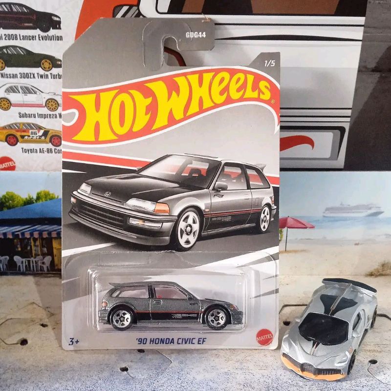 Hotwheels Hot Wheels Honda Series 2022, 90 Honda Civic EF 92 Honda Civic EG