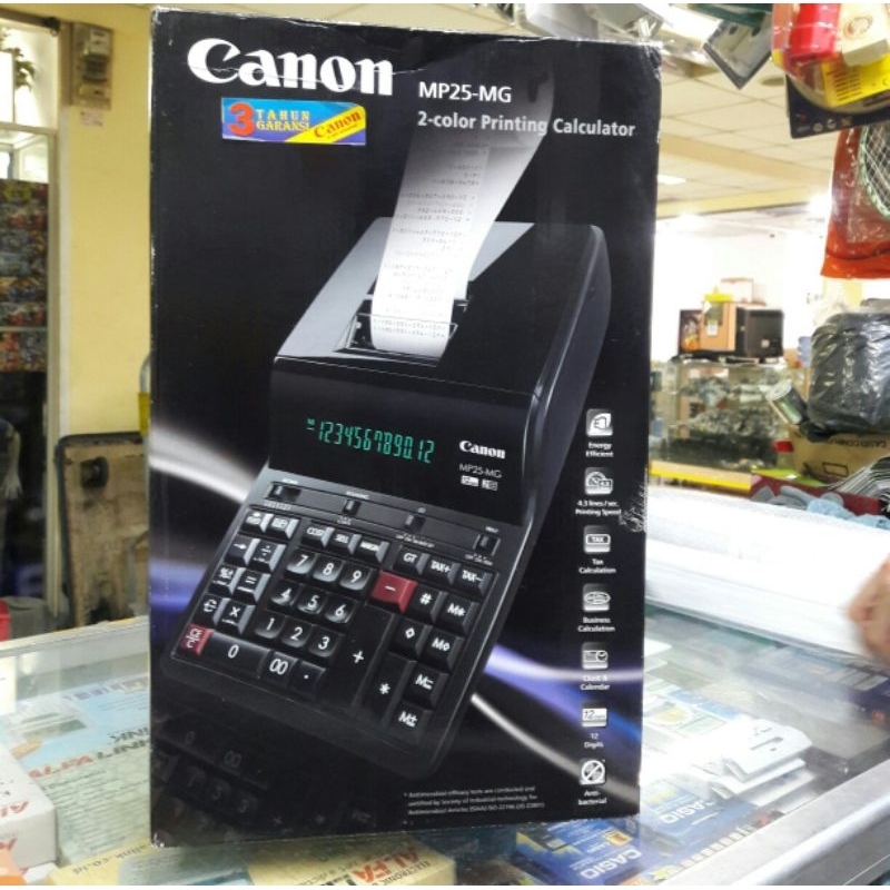 

CANON KALKULATOR PRINT MP 25 MG 12 DIGIT PRINTING CALCULATOR