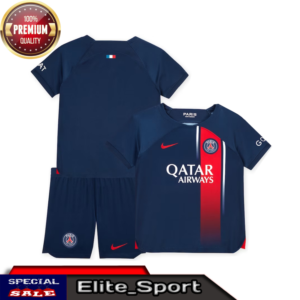 JERSEY BOLA ANAK PSG HOME 2023/2024 KIDS GRADE ORI | BAJU BOLA ANAK PARIS SAINT GERMAIN TERBARU GRAD