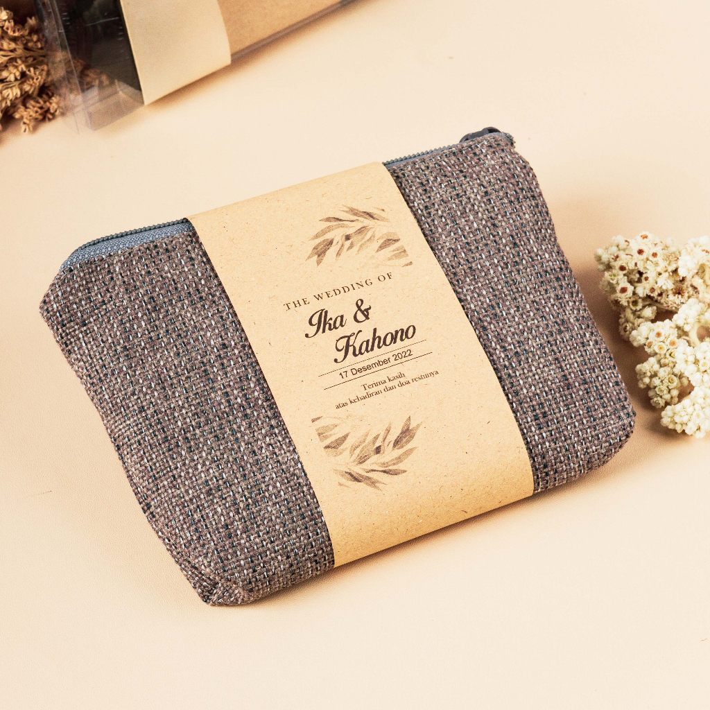 SOUVENIR PERNIKAHAN MURAH / POUCH MEWAH PREMIUM UKURAN 17X12