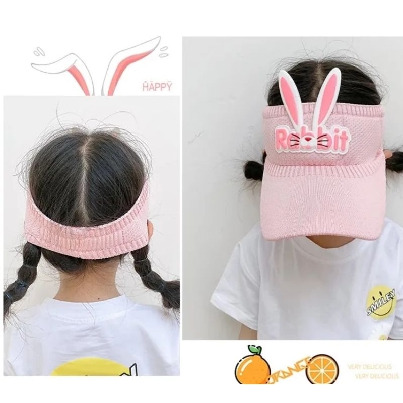 Topi anak motif kelinci yang lucu Hat fashion girl rabbit