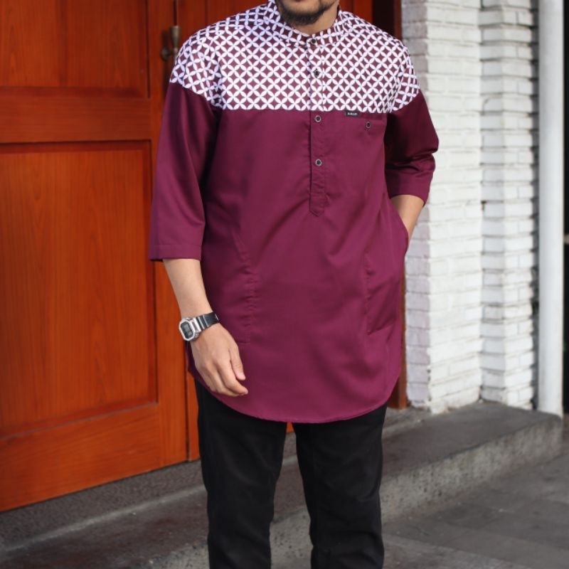 Kemko uhud/qurta lengan 3/4 premium/kemko original