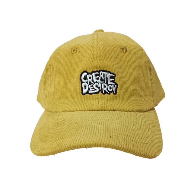 Topi Corduroy Yellow Omidoki Topi Distro Pria