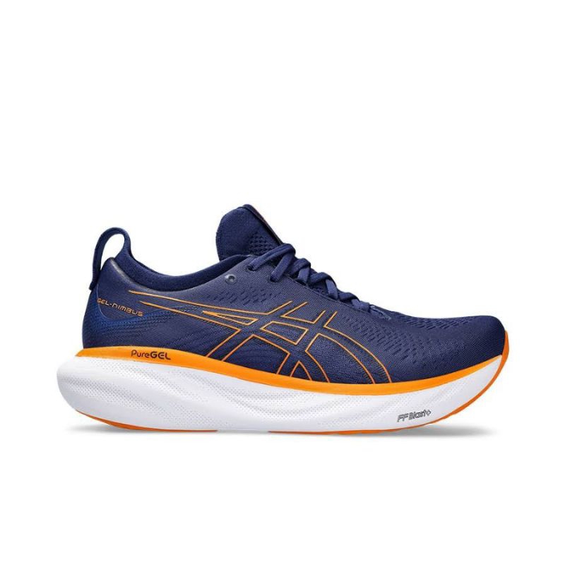 Gel Nimbus 25 Sepatu Pra Running Fitnes Blue Asics Original