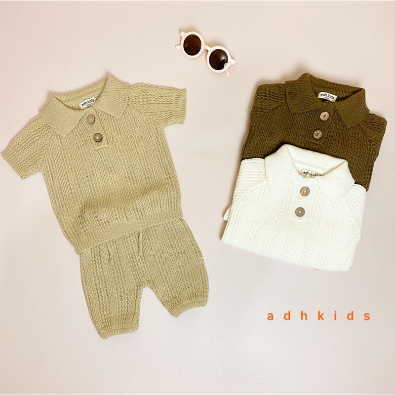 SAKURA KNIT SET BABY NEWBORN / SETELAN BAYI 0 - 3 Tahun