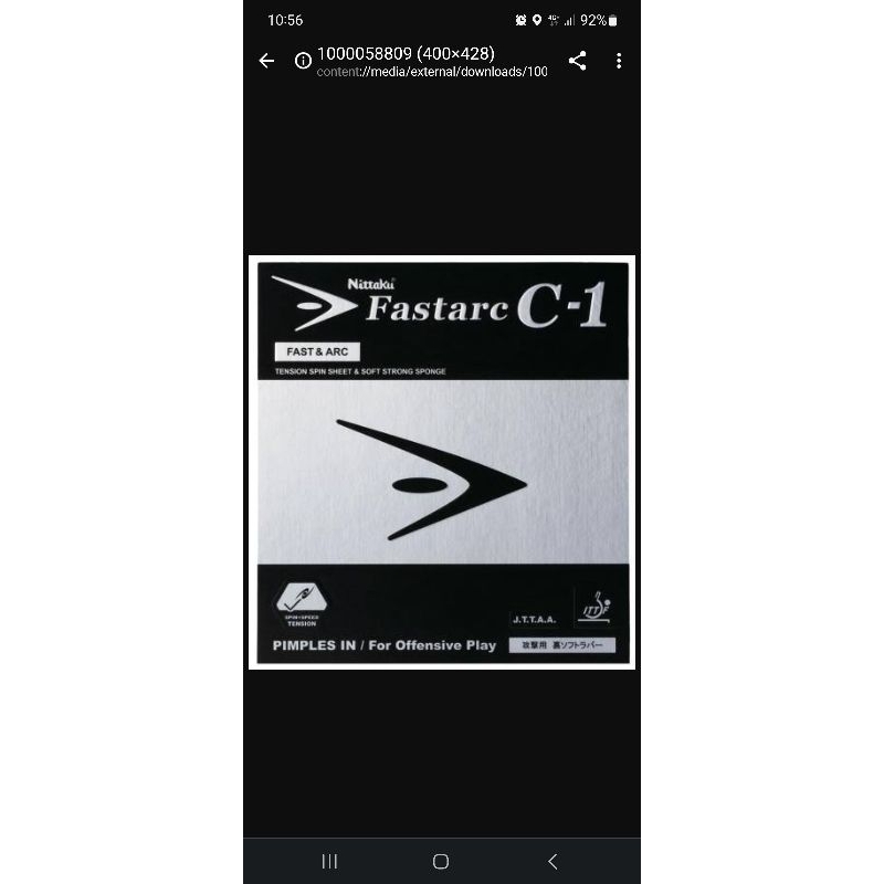 Nittaku Fastarc C1 Superthick