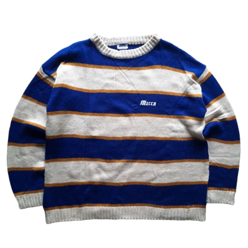 punchline mxcca 1999 striped knitwear