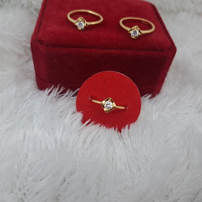 Cincin Permata Gold Permata xuping anti karat