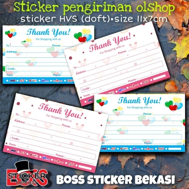 

(50 pcs) STIKER PENGIRIMAN MURAH/STIKER LABEL OLSHOP/STIKER PENGIRIMAN OLSHOP-THANKYOU