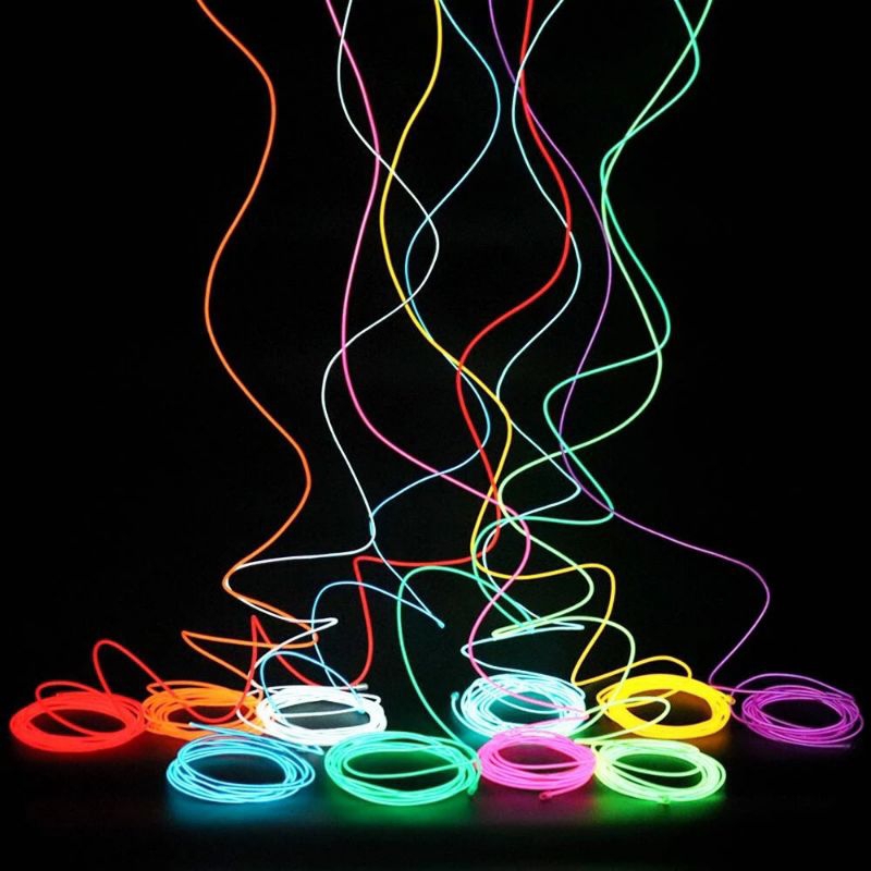 kabel el wire lampu kabel led bulat neon flexible meteran