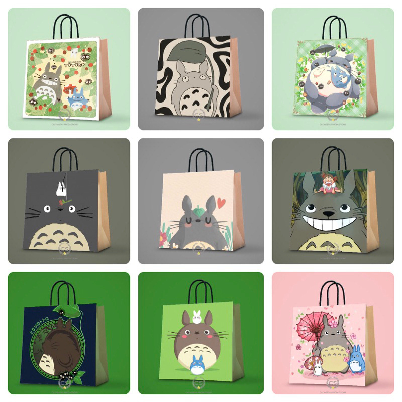 

Paperbag Custom Totoro Cheviostar Goodie Bag Ulang Tahun Anak Tas Kado Tas Kertas Hampers birthday Shooping bag