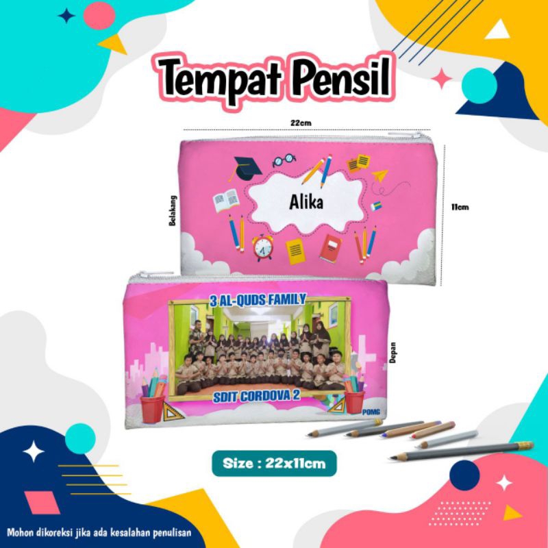 

Tempat Pensil Free custom tulisan gambar foto keren