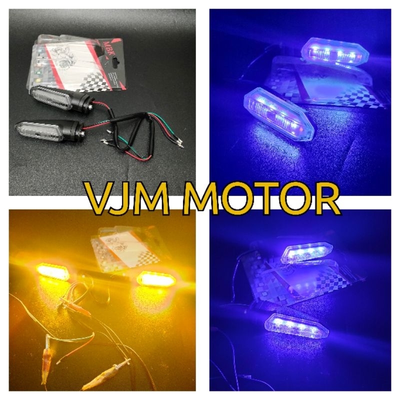 Lampu sein sepasang kiri dan kanan sein universal motor model Vario 150