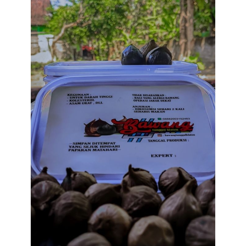 

BLACK GARLIC TUNGGAL 250GRAM - BAWANG HITAM LANANG BLACKGARLIC UK JUMBO/SEDANG FREE AHM JAHE MERAH