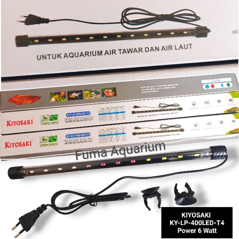 Lampu Celup Led Aquarium 40cm KIYOSAKI KY-LP-400LED T4 6watt