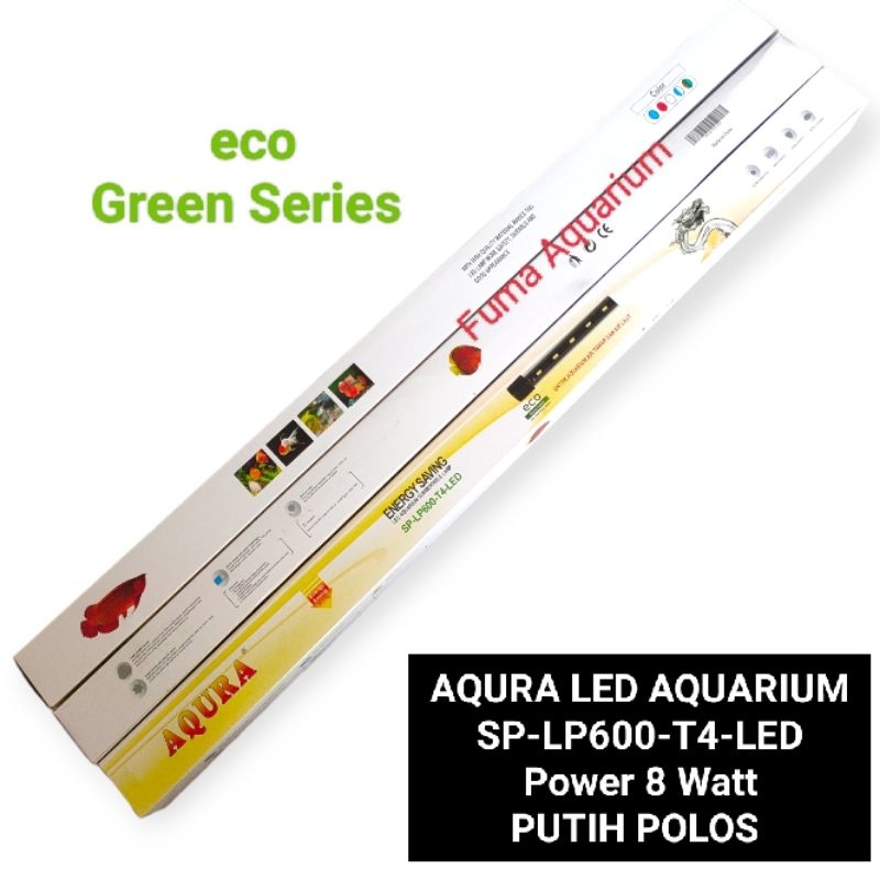 Lampu Led Celup Aquarium 60cm AQURA SP-LP600-T4-LED Putih Polos