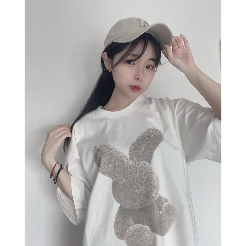 Black Fuzzy Bear  - UNISEX PREMIUM HONGKONG IMPORT ATASAN KAOS TSHIRT COUPLE KEMBAR KEMBARAN KOPEL A