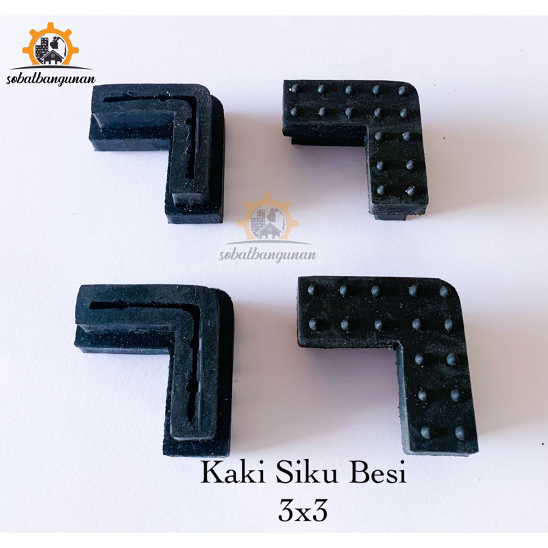 Kaki Siku Besi 3x3 / Kaki Karet Siku Besi 3x3