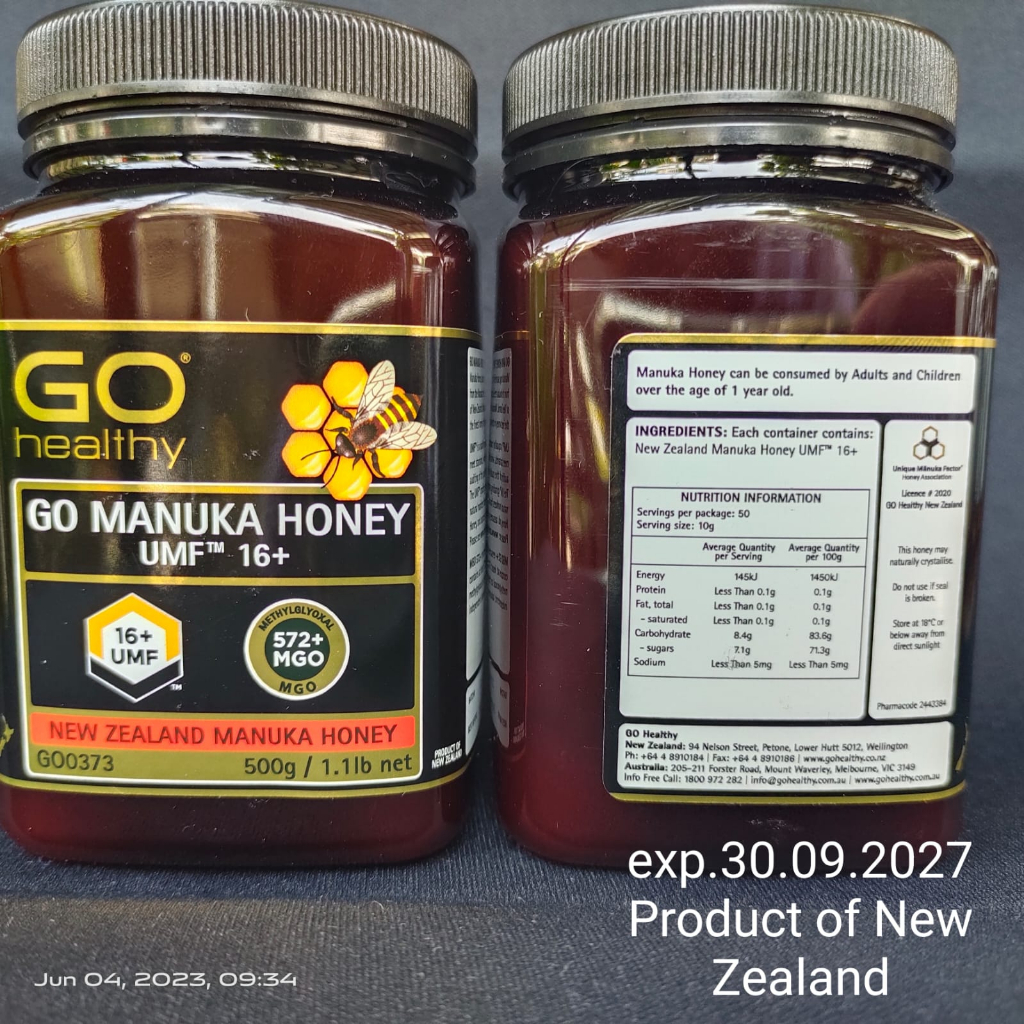 GO Healthy Manuka Honey UMF 16+ (MGO 575+) 500gram