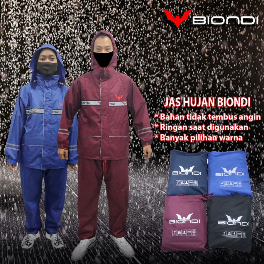 PROMO CUCI GUDANG  Jas Hujan Setelan Biondi