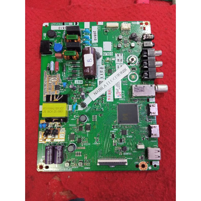 mainboard mesin tv SHARP 2T-C32DC1I mb motherboard modul tv mobo mesin tv led sharp 32dc1i