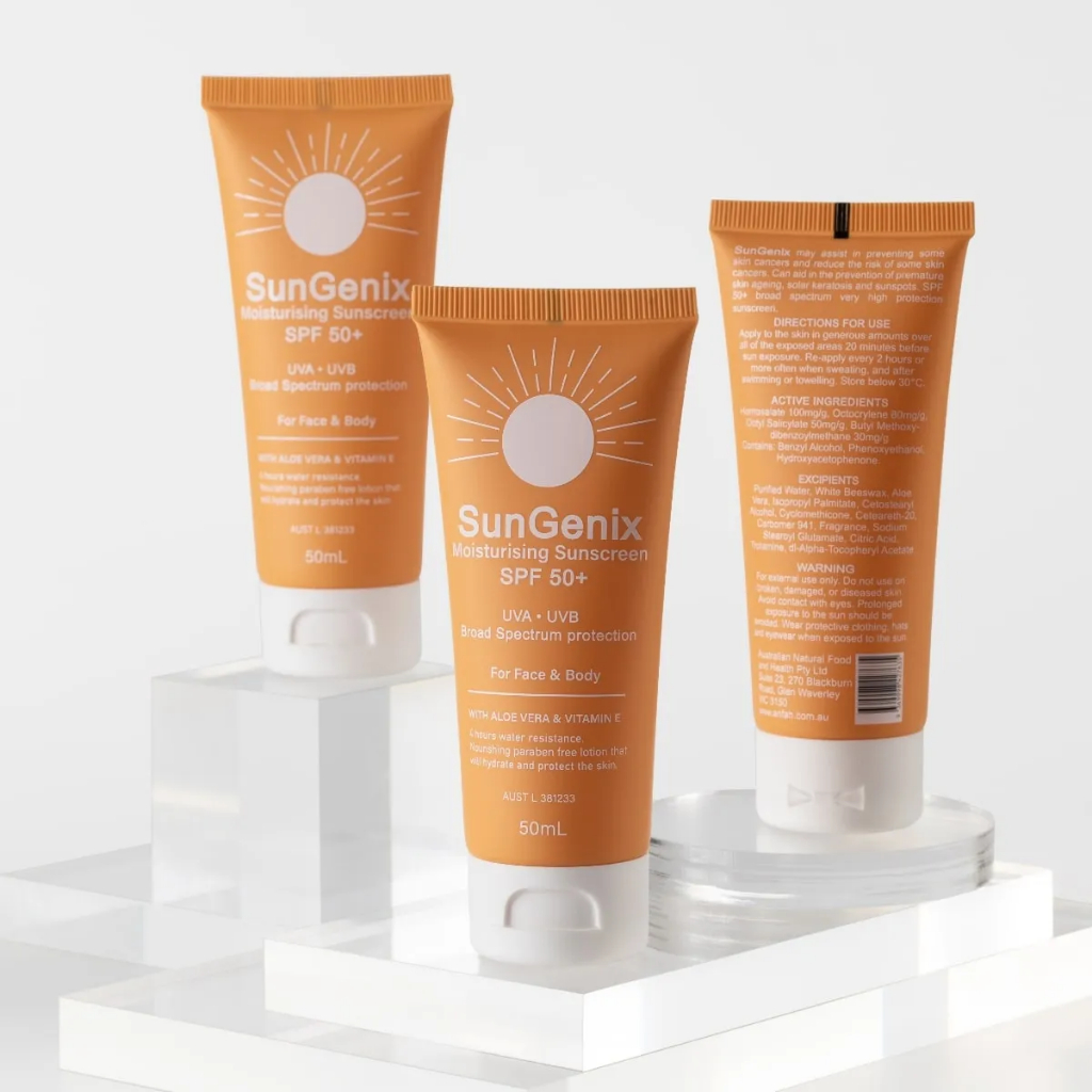 Sunscreen Spf 50 Sungenix MOISTURISING SUNSCREEN 50ml