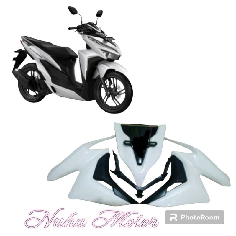 Paket full bodi depan Vario 125- 150 All new, warna putih