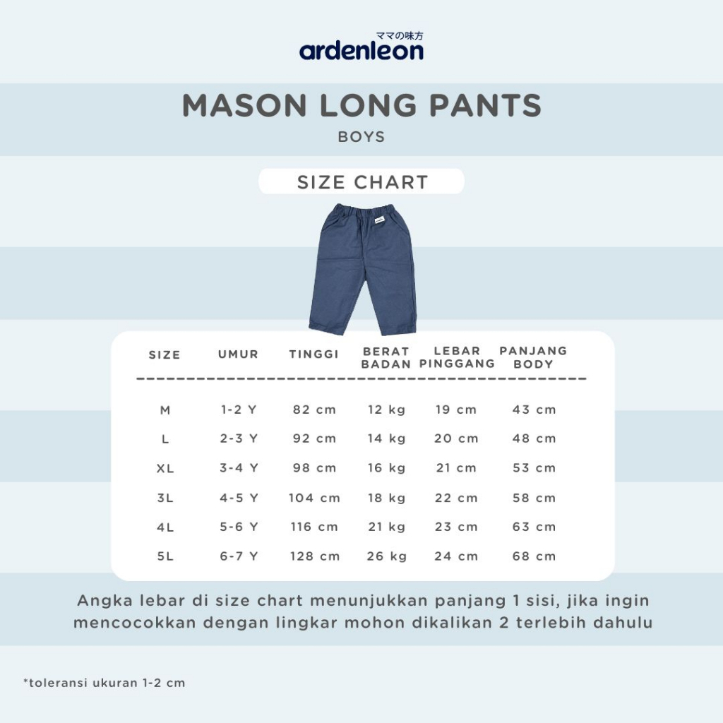 ARDENLEON MURAH MASON LONG PANTS CELANA PANJANG ANAK ARDEN LEON