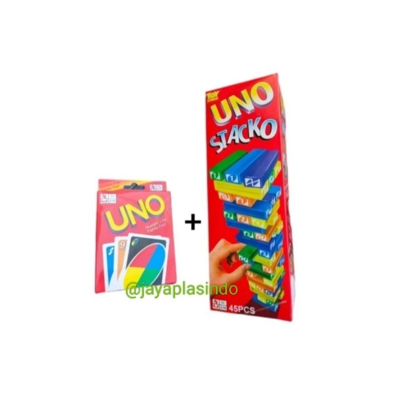 Paket Kartu Uno dan Stacko block
