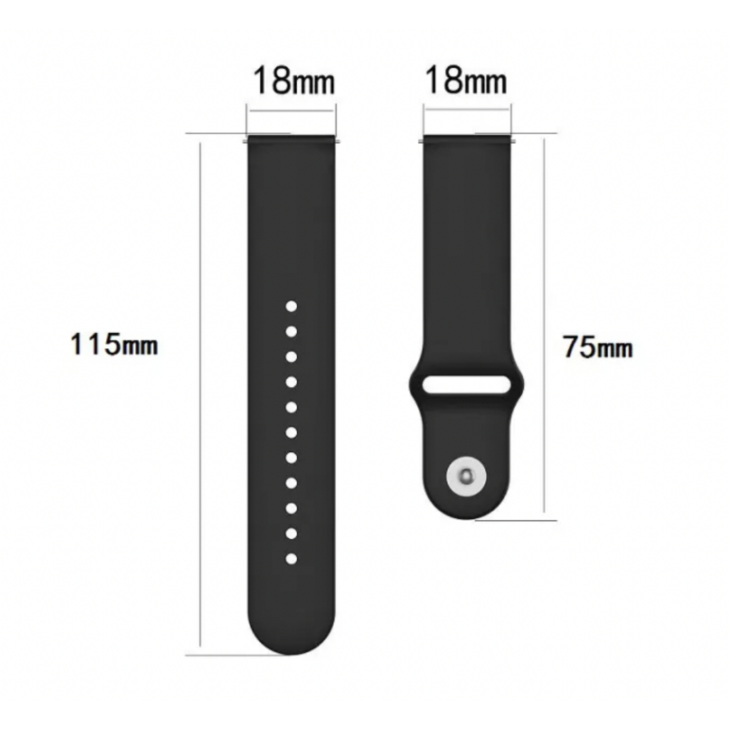 TNO Strap Casio F105W F28W A158W F-105W F-28W A-158W - Tali Jam Tangan 18mm Rubber Quick Release