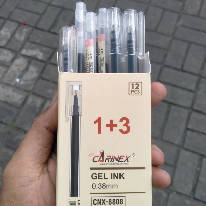 

1 Pcs Pen Gel ink Carinex 3,8mm Pulpen Jel Mujio Pena Ori Murah Grosir
