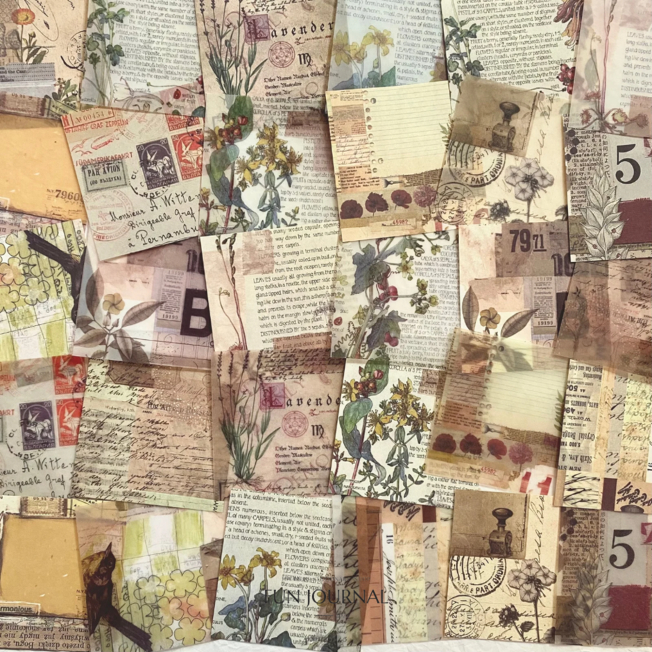 

RETRO NOTE DECORATION PAPER PACK UNTUK JOURNAL JURNAL PLANNING PLANNER DIY SCRAPBOOK BUJO