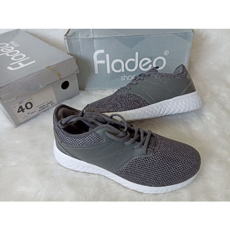 FLADEO 40 Sepatu sneakers pria import best seller merk brand matahari murah keren branded tali casua