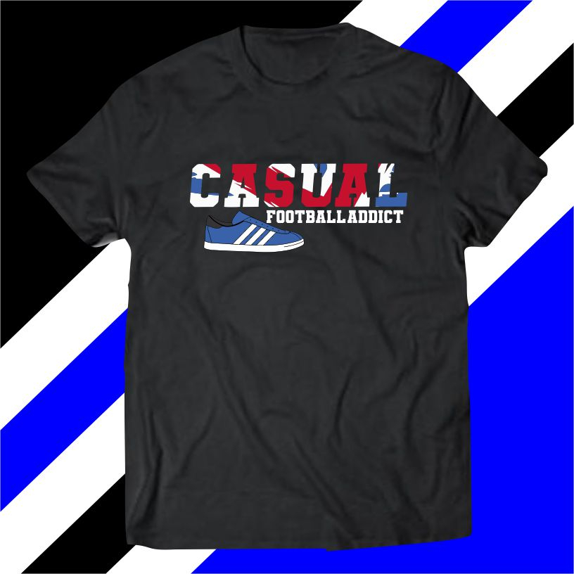 Kaos casual football addict  Baju Pria Cowok Distro CASUAL HOOLIGAN ULTRAS FOOTBALL Premium Original