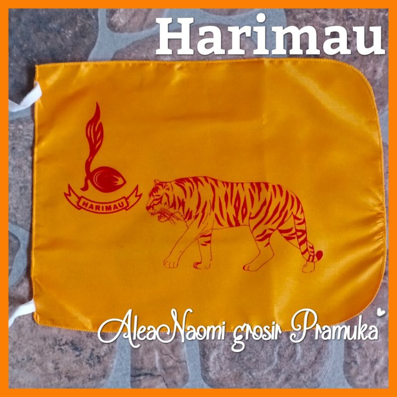 bendera regu Pramuka putra hewan harimau bendera regu harimau