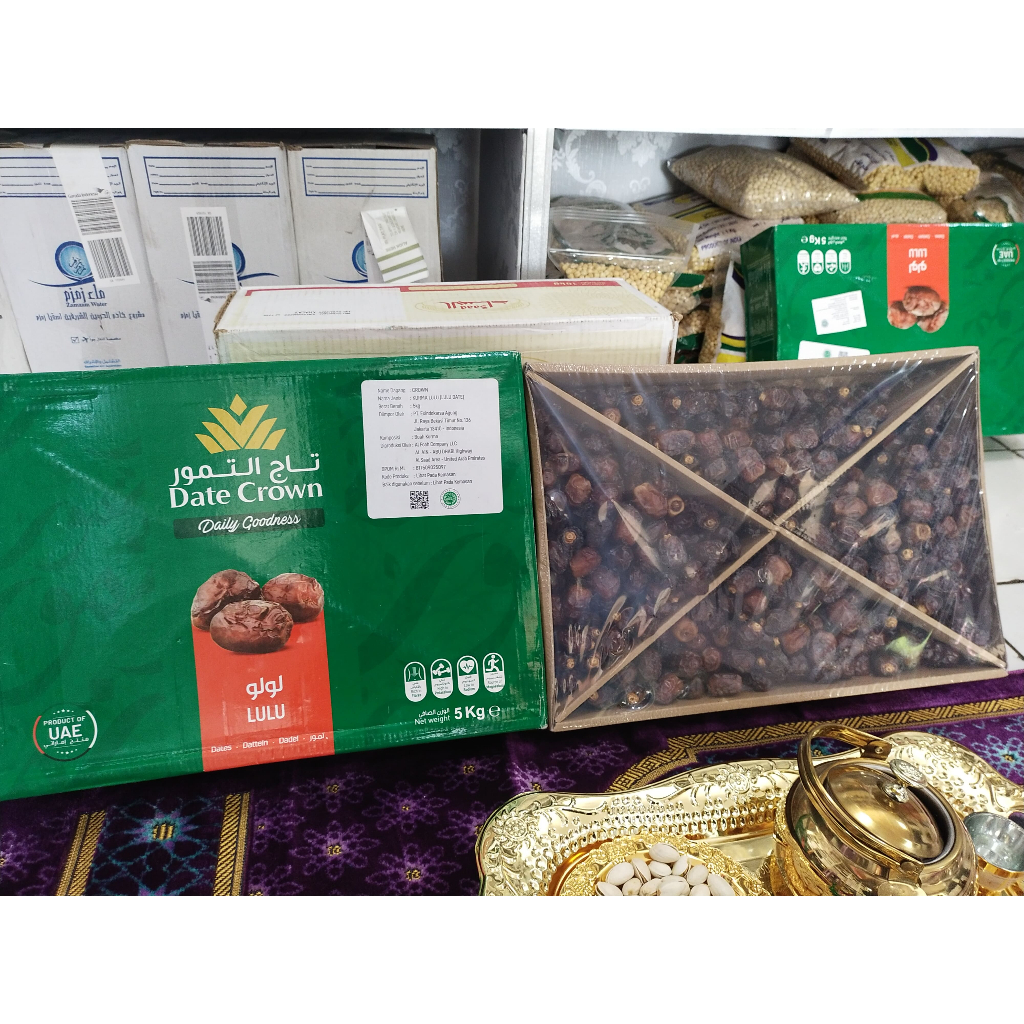 kurma Lulu DATE CROWN 100% Original kemasan selalu terbaru