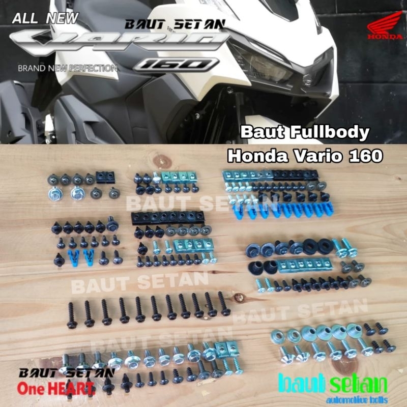 Baut Full Body Honda All New Vario 160/Baut FullSet Honda All new Vario 160