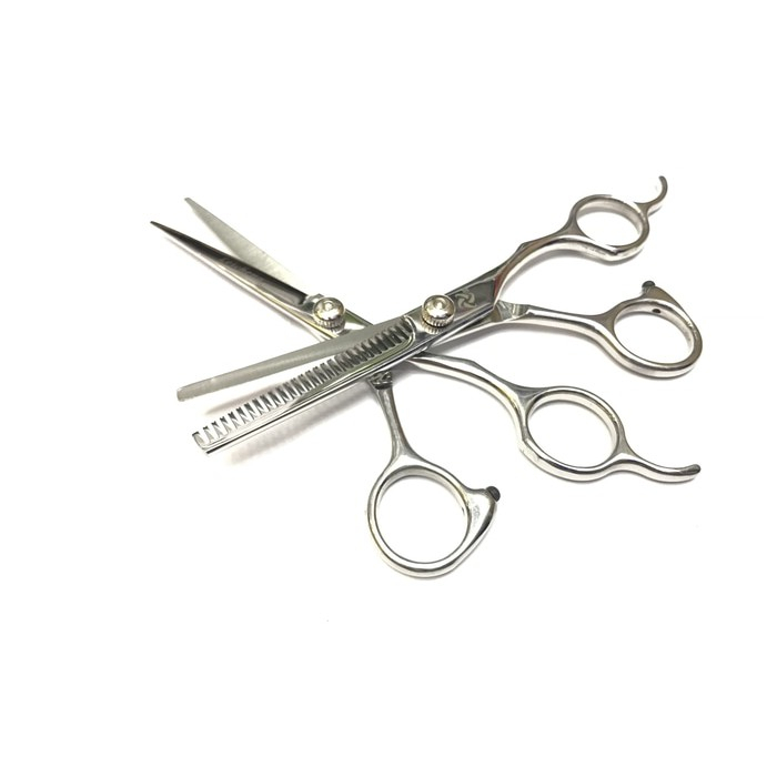 LEICHENG GUNTING SET Full Stainless Steel Potong rambut Lurus dan Sasak Leicheng Hairdressing Scissors Pro
