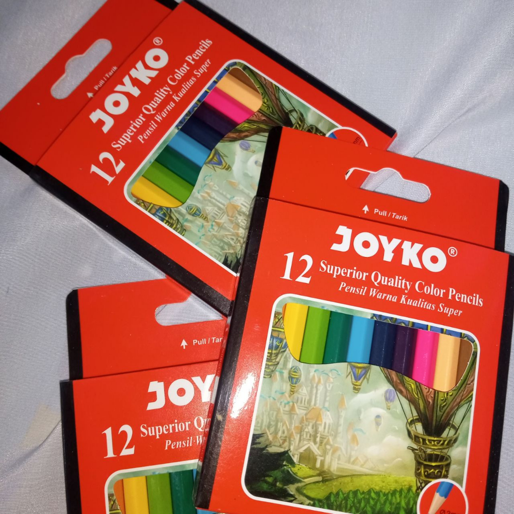 

Color Pencil Pensil Warna Joyko CP-102 12 Warna Mini (pendek)
