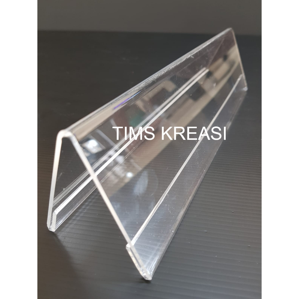 

Akrilik Tekuk | Acrylic Tent Holder | Name Tag Holder Meja | Display Produk